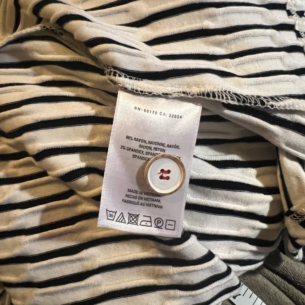 Maeve Anthropologie Paladino Faux Wrap Dress Black White S Small NWT $138 - Picture 7 of 7